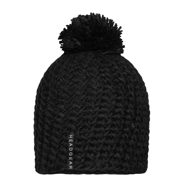 Unicoloured Crocheted Cap with Pompon Miniaturansicht